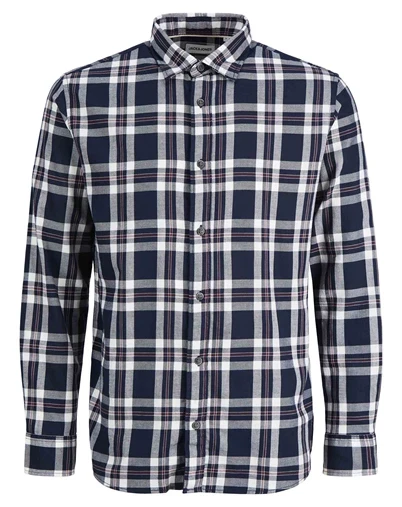 Jack & Jones - JJDover Check Skjorte - Navy Blazer